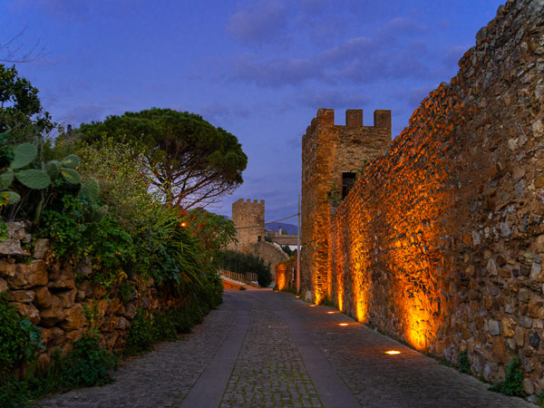 medieval walls of Iglesias in Southwest Sardinia