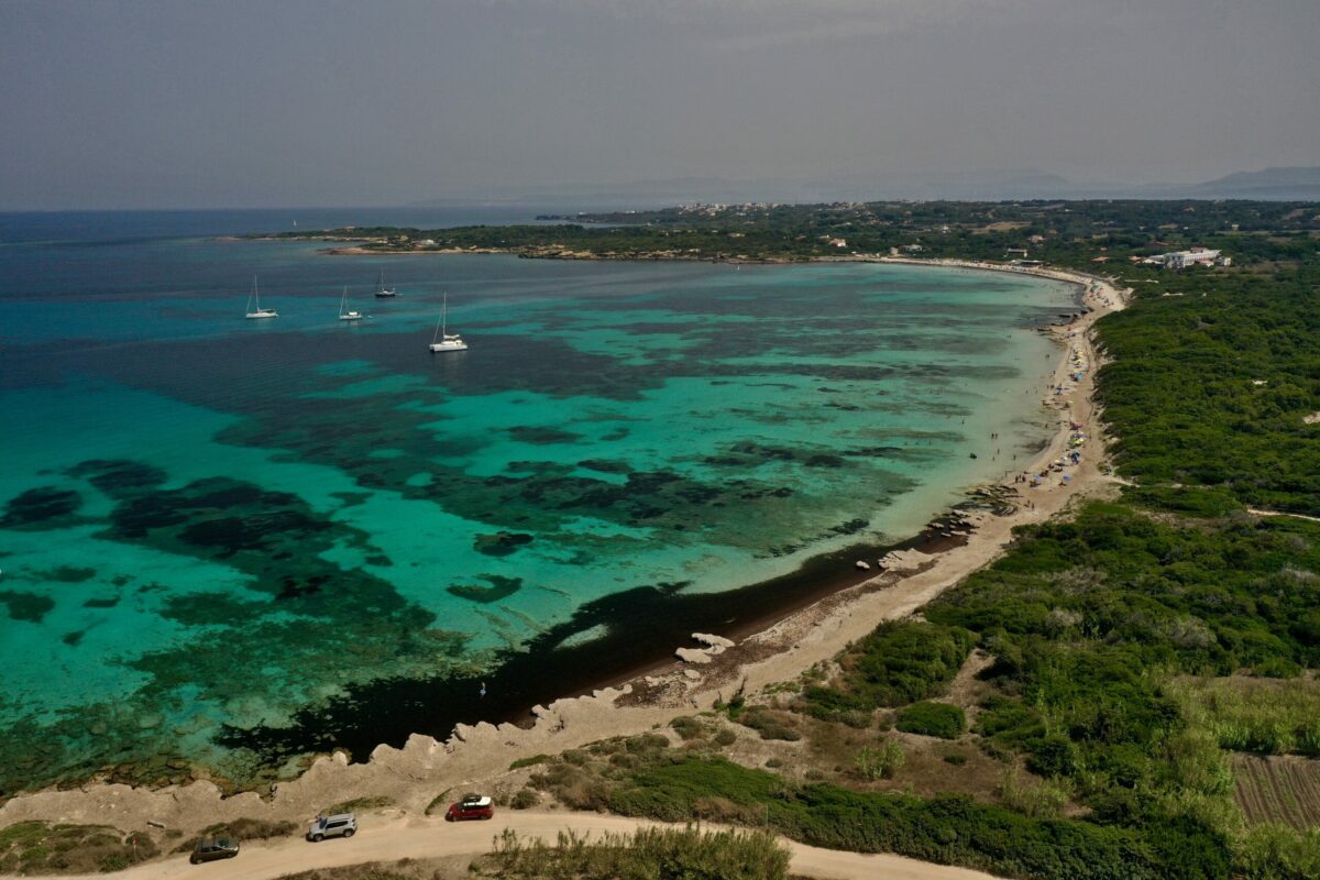 Spiaggia Grande a Calasetta - Isola di Sant'Antioco nel Sulcis Iglesiente a Sud Ovest della Sardegna